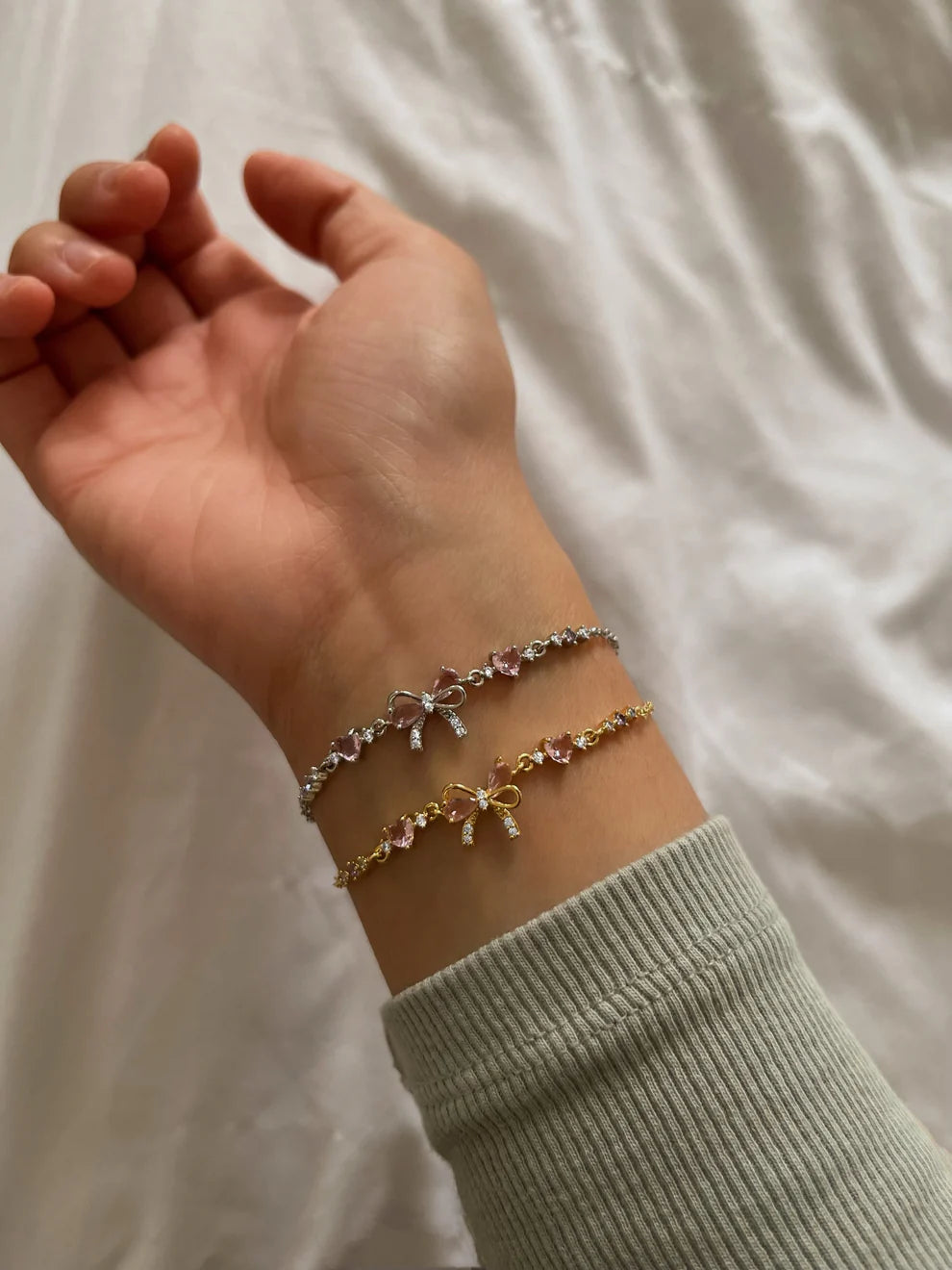 Princess Bow Zircon Bracelet